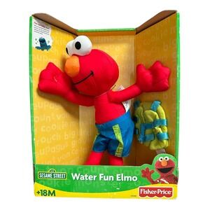 Rare 2004  Sesame Street Fisher Price Water Fun Elmo Toy +18M